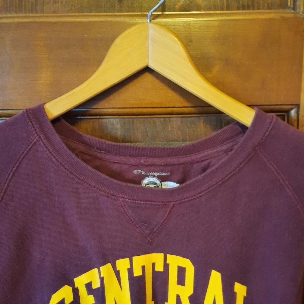 Champion Reverse Weave CMU Central Michigan University Crewneck Sweatshirt - Picture 4 of 9